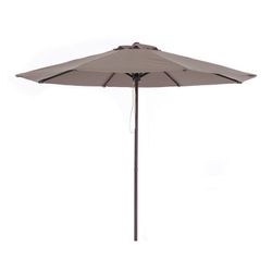 Parasol de aluminio imitación madera con toldo de 3 metros Gran ligereza y resistencia al exterior. ( 8704N114)