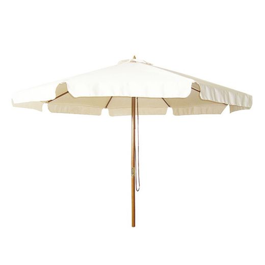 Parasol de madera con toldo de 3 metros Gran resistencia en la intemperie. Ref. 8704N64
