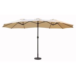 Parasol doble de acero articulado con toldo de 3x4 metros Reclinable y orientable. ( 8704N290)
