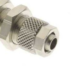 Racor Recto Intermedio Pasatabiques Para Tubo de 4 a 15 Milimetros y Rosca de M-5 a 1/2", Referencia 1050
