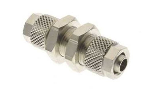 Racor Recto Intermedio Pasatabiques Para Tubo de 4 a 15 Milimetros y Rosca de M-5 a 1/2", Referencia 1050