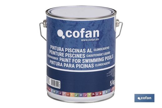Pintura Piscinas Clorocaucho | Color Azul Azul Oscuro | Capacidad 5 Kg.