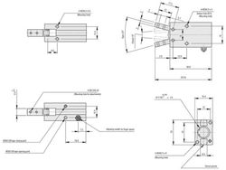 Pinza Neumatica De Apertura Angular, Ref Gr03f