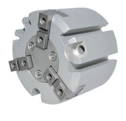Pinza Neumatica Paralela  De 3 Dedos De Diametro 25 a 63 Doble Efecto Magnetico Ref. Gr05f