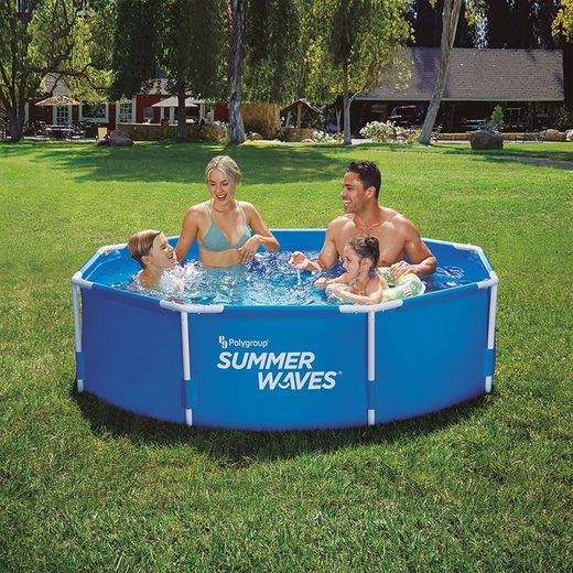 Piscina tubular redonda Summer Waves Incluye depuradora de filtro cartucho