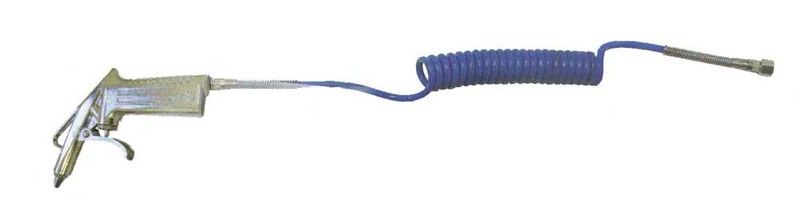 Pistola Sopladora De Aluminio Con Espiral Incorporada Con Termimal Roscado Macho, Referencia BF104A/M