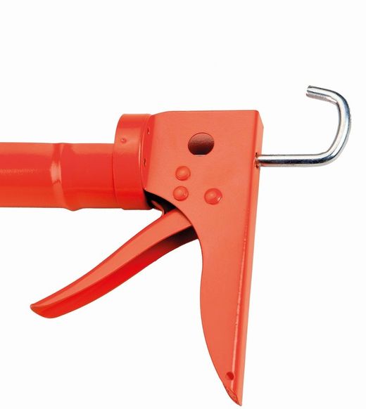Pistola Sellante De cartuchos de silicona de Friccion 225mm Alyco-Orange. Referencia 198803.