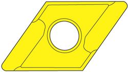 Plaquita Intercambiable de Torneado DNMG 55º Negativa, Referencia 8530