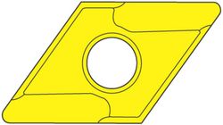 Plaquita Intercambiable de Torneado DNMG 55º Negativa, Referencia 8530