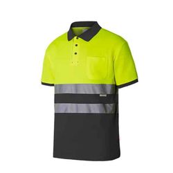 Polo Av Algodón Bicolor Manga Corta Referencia 305513