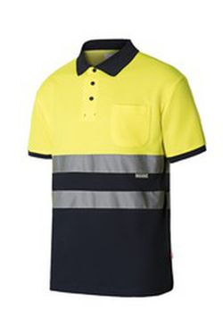Polo Av Algodón Bicolor Manga Corta Referencia 305513