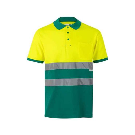 Polo Av Algodón Bicolor Manga Corta Referencia 305513