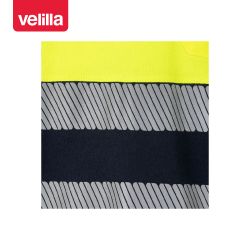 Polo algodón bicolor manga larga cinta segmentada. Ref. 305545