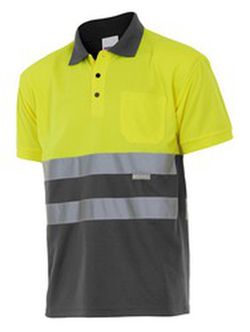 Polo Av Bicolor Manga Corta Referencia 173.