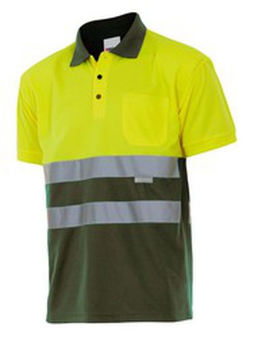 Polo Av Bicolor Manga Corta Referencia 173.