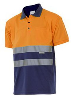 Polo Av Bicolor Manga Corta Referencia 173.