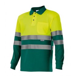 Polo Av Bicolor Manga Larga Referencia 175