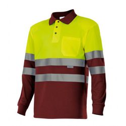 Polo Av Bicolor Manga Larga Referencia 175