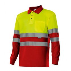 Polo Av Bicolor Manga Larga Referencia 175