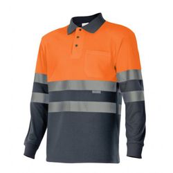 Polo Av Bicolor Manga Larga Referencia 175