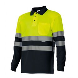 Polo Av Bicolor Manga Larga Referencia 175