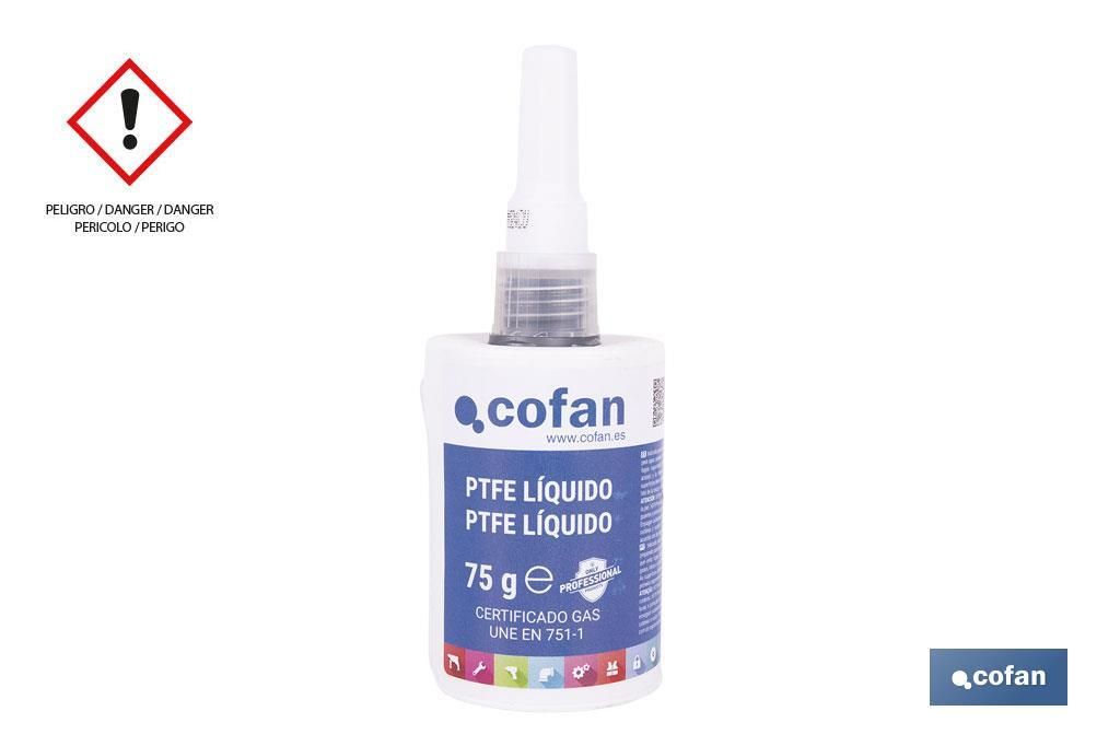 PTFE líquido 50 ml | Sellador para tuberías | Garantiza una perfecta estanqueidad y soporta la presión, vibración y temperatura. Ref. 15000567