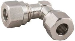 Racor En Codo L Para Tubo Con Bicono Intermedio En Inoxidable, Referemcia 69260