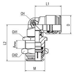 Racor A L Intermedio Orientable Pasatabiques