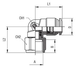 Racor A L Orientable Hembra