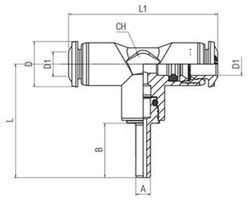 Racor A T Adaptador Central