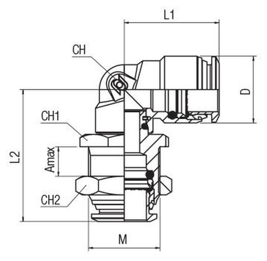 Racor Intermedio A L Orientable Pasatabiques