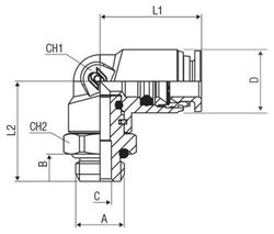 Racor Orientable A L Macho Cilindrico