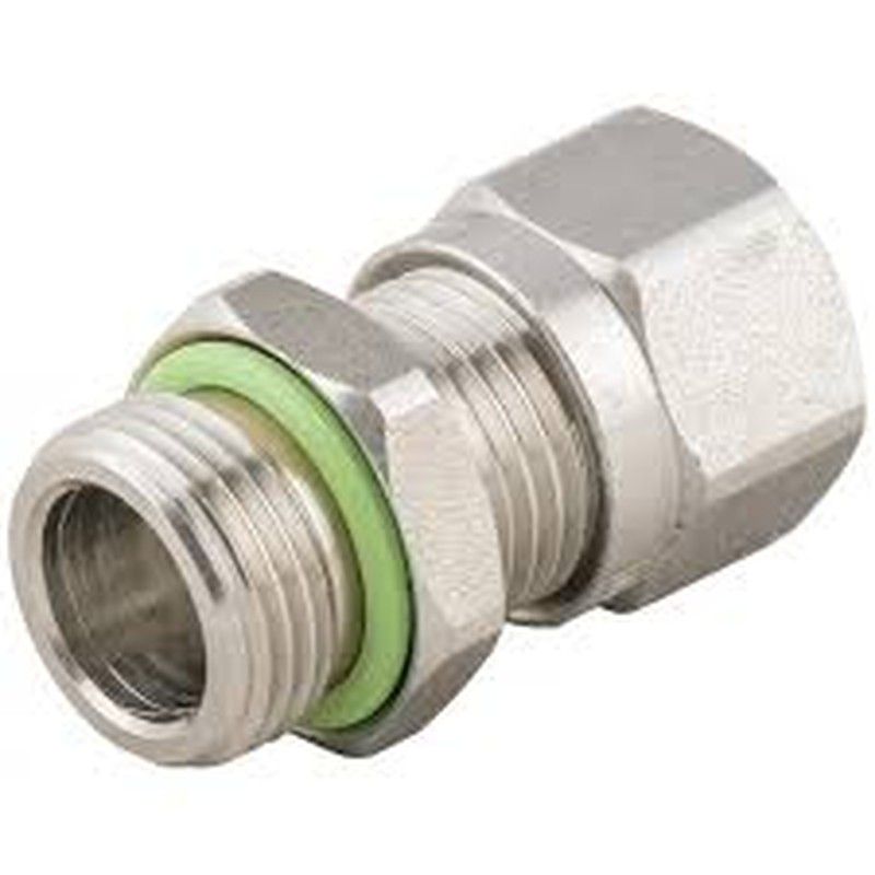 Racor Recto Con Rosca Macho y Tubo Con Bicono Con Fkm En Inoxidable , Referencia 69485