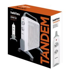 Radiador mica HABITEX 2000W Silencioso. Ref. 9310R570
