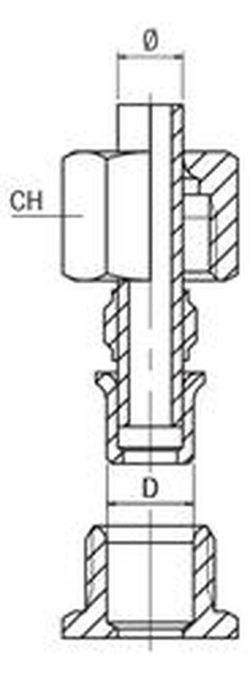 Racor de Reduccion Bicono Universal, Tubo de 4 a 12, Referencia 13600
