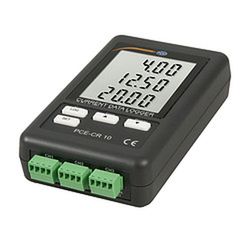 Registrador De Datos Pce-Cr 10 Se Utiliza Para Registrar Hasta 3 Señales De 0/4…20ma. El Dispositivo Almacena Los Flujos De Proceso Medidos En Una Tarjeta Sd En Formato Excel. Además De Almacenar Los Valores Medidos, Se Muestran En Una Gran Pantalla