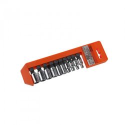 Juego De Llaves De Vasos De 1/4" 10 Vasos En Regleta ALYCO ORANGE De 4-13 milimetros, Referencia 170752