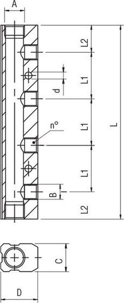 Regleta Lateral De Aluminio.