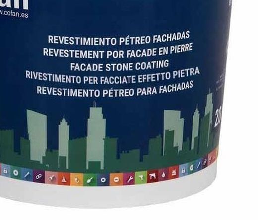 Revestimiento Pétreo | Ideal para fachas y paredes de exterior | Alta cubrición, lavavilidad y transpirabilidad. Referencia 15002375