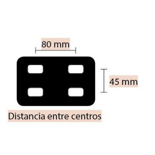 Rueda Fija Reforzada Supergruesa 5"X2" (13X5 cm.) Con Eje Y Pletina Para Carros ALYCO, Referencia 190622