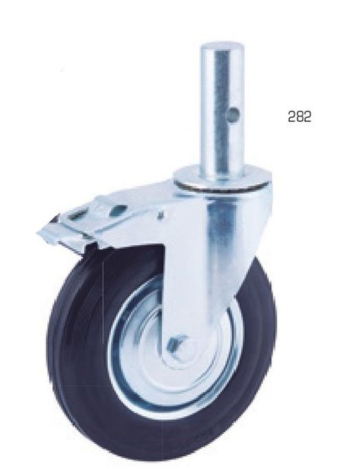 Rueda giratoria con freno para andamios. Ref. 282/283. Serie Andamio.