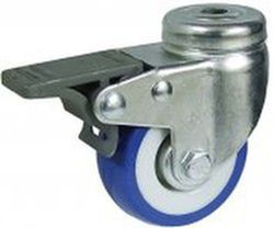 Rueda giratoria, con platina o taladro liso y rueda fija, Ref.476/478/479. Serie Cliper