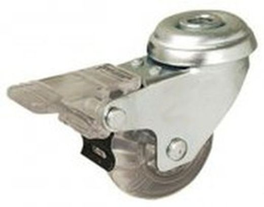Rueda giratoria, con platina o taladro liso y rueda fija, Ref.476/478/479. Serie Cliper