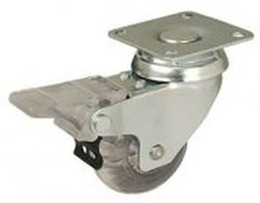 Rueda giratoria, con platina o taladro liso y rueda fija, Ref.476/478/479. Serie Cliper