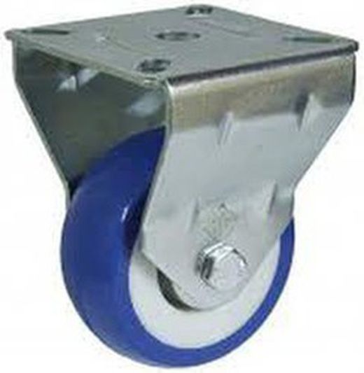 Rueda giratoria, con platina o taladro liso y rueda fija, Ref.476/478/479. Serie Cliper