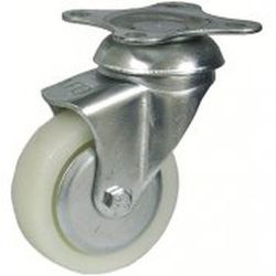 Rueda Giratoria con platina o talador liso Ref.134/135
