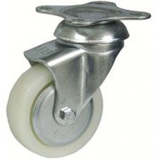 Rueda Giratoria con platina o talador liso Ref.134/135