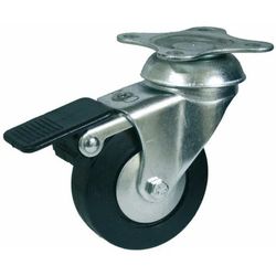 Rueda Giratoria con platina o talador liso Ref.134/135