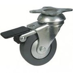 Rueda Giratoria con platina o talador liso Ref.134/135