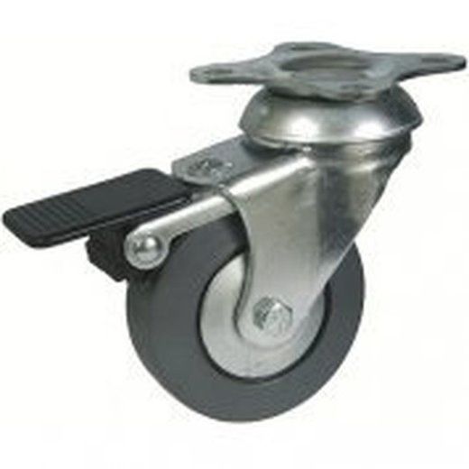 Rueda Giratoria con platina o talador liso Ref.134/135
